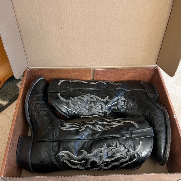 Men’s smooth ostrich boots - Picture 2 of 4